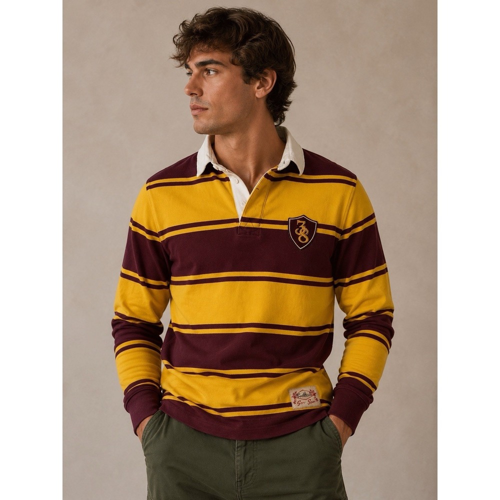 J Crew Shirt Small Lancaster‎ Southland Sport Store Rugby White Collar #IJ5-4